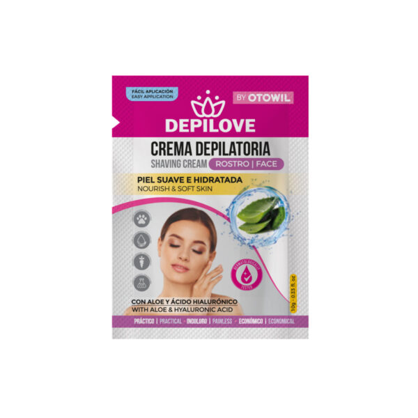 CREMA DEPILATORIA PARA ROSTRO 10GR DEPILOVE OTOWIL B14678