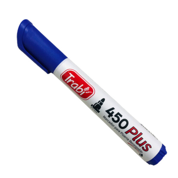 MARCADOR PIZARRA AZUL 450 PLUS REDONDA TRABI 20319