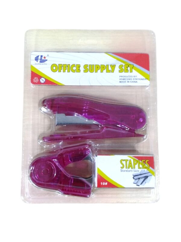 ABROCHADORA X 3PCS OFFICE SUPPLY SET 17487