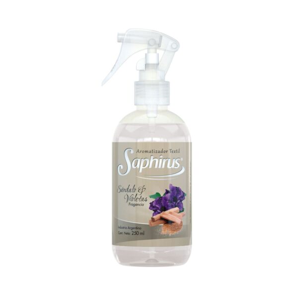 AROMATIZADOR TEXTIL 250ML SANDALO Y VIOLETAS SAPHIRUS BA9704