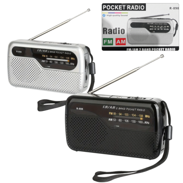 RADIO AM/FM PORTATIL R-898 A PILAS 3746