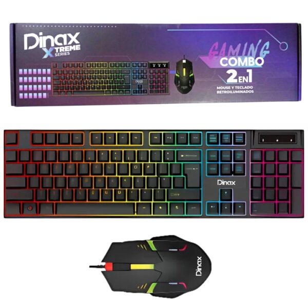 COMBO GAMING TECLADO Y MOUSE DXCOMBXTM96 DINAX 3165