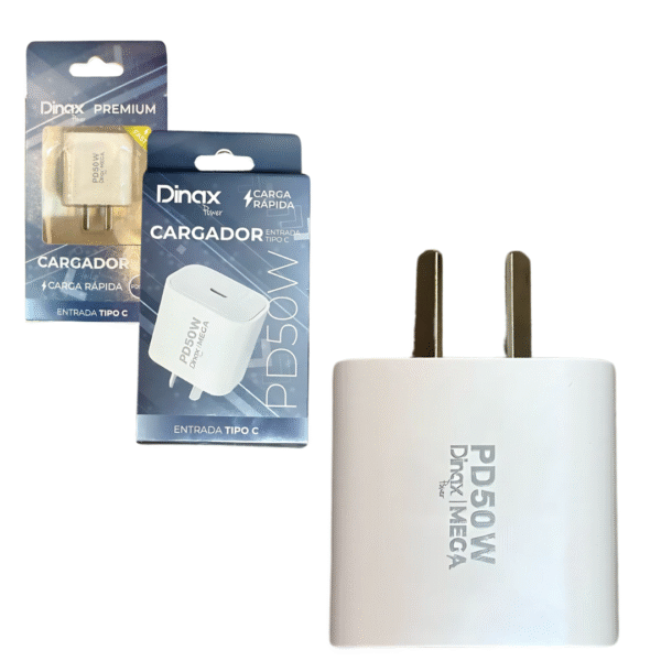 BASE DE CARGA ENTRADA USB Y TIPO C PR3CAR4.2TC DINAX 4687