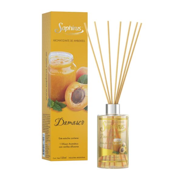 DIFUSOR AROMATICO 125ML DAMASCO SAPHIRUS BA9687