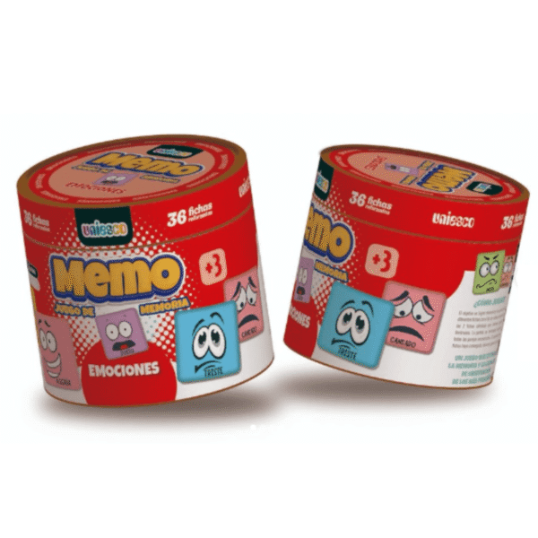 MEMO EMOCIONES TARRO X36 FICHAS UNIESCO J7399