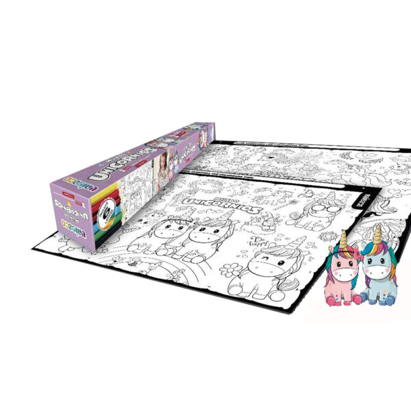 SET LAMINAS PARA COLOREAR UNICORNIOS UNIESCO J7413