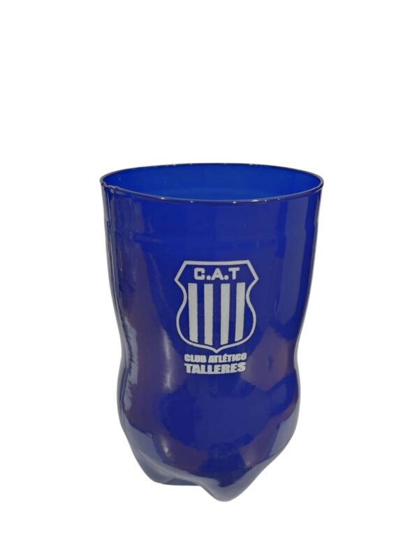 VASO BOTELLA CORTADA 900ML AZUL ESCUDO TALLERES BA9870