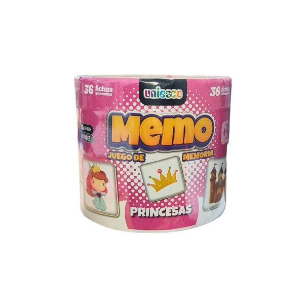 MEMO PRINCESAS TARRO X36 FICHAS UNIESCO 5950