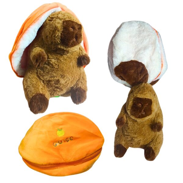 PELUCHE CAPIBARA CON CIERRE FRUTA 20CM J8031