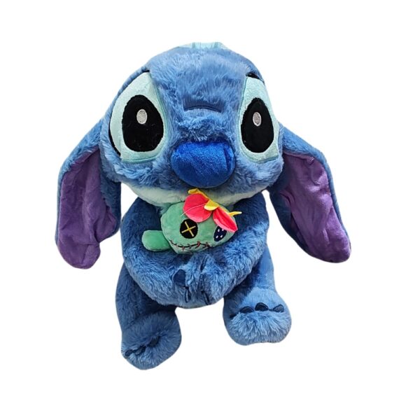 PELUCHE STICH AZUL 31X20CM CON MINI TRAPO 5166