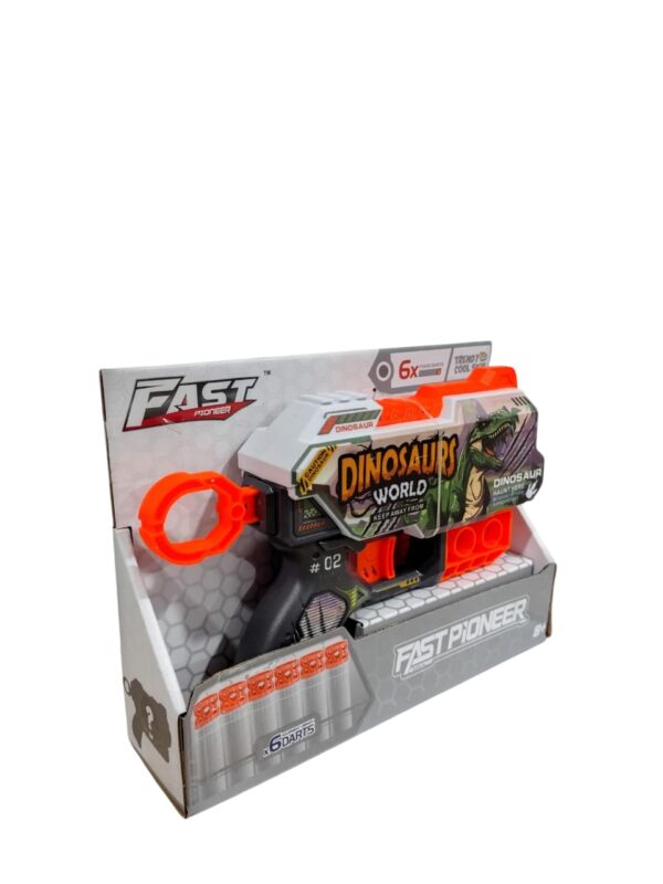 PISTOLA LANZA DARDOS DINOSAURS EN CAJA 5787