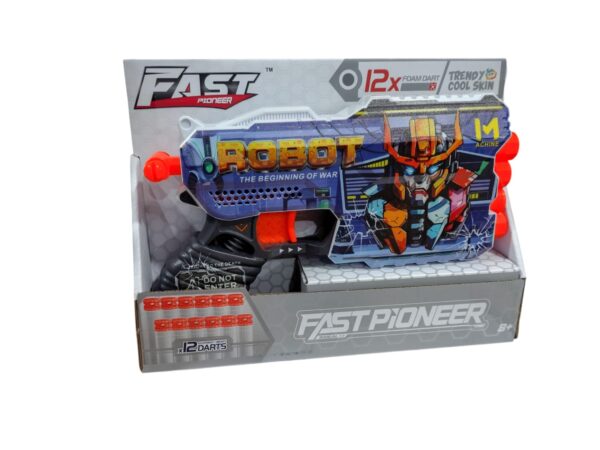 PISTOLA LANZA DARDOS ROBOT FAST PIONEER 5725