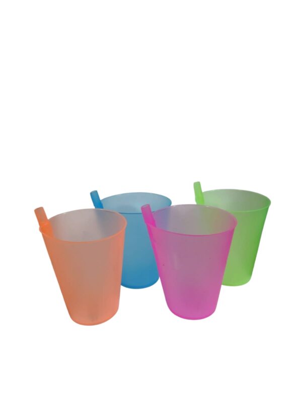 VASO PLASTICO CON SORBETE COLOR ART-01743 7843
