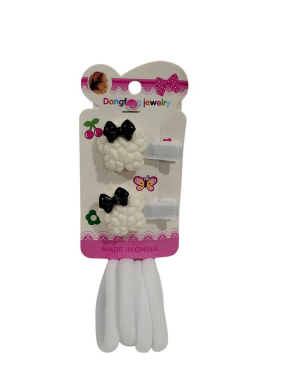 SET GOMITA X4 Y PRENSA FLOR CON MOÑO NEGRO 13196