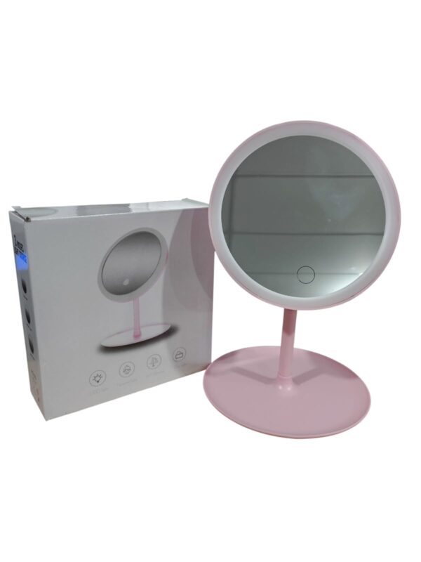 ESPEJO LED TACTIL REDONDO RECARGABLE 10197