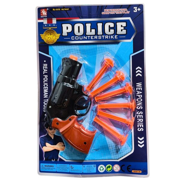 SET POLICE PISTOLA LANZA DARDOS J8333
