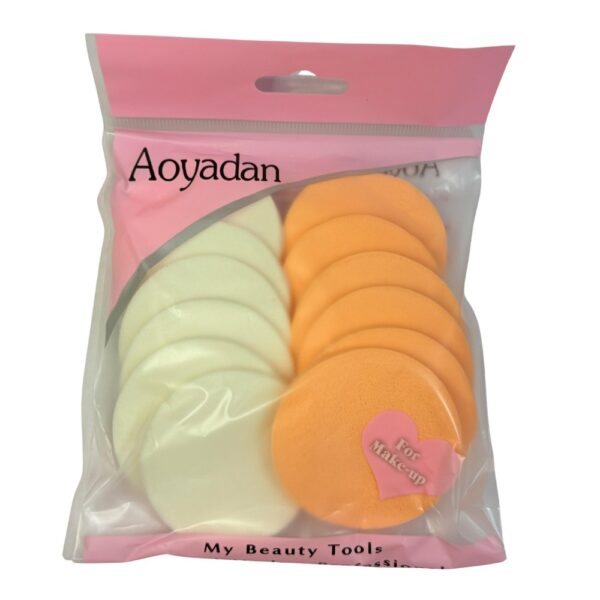 SET ESPONJAS PLANAS X12 AOYADAN 10008
